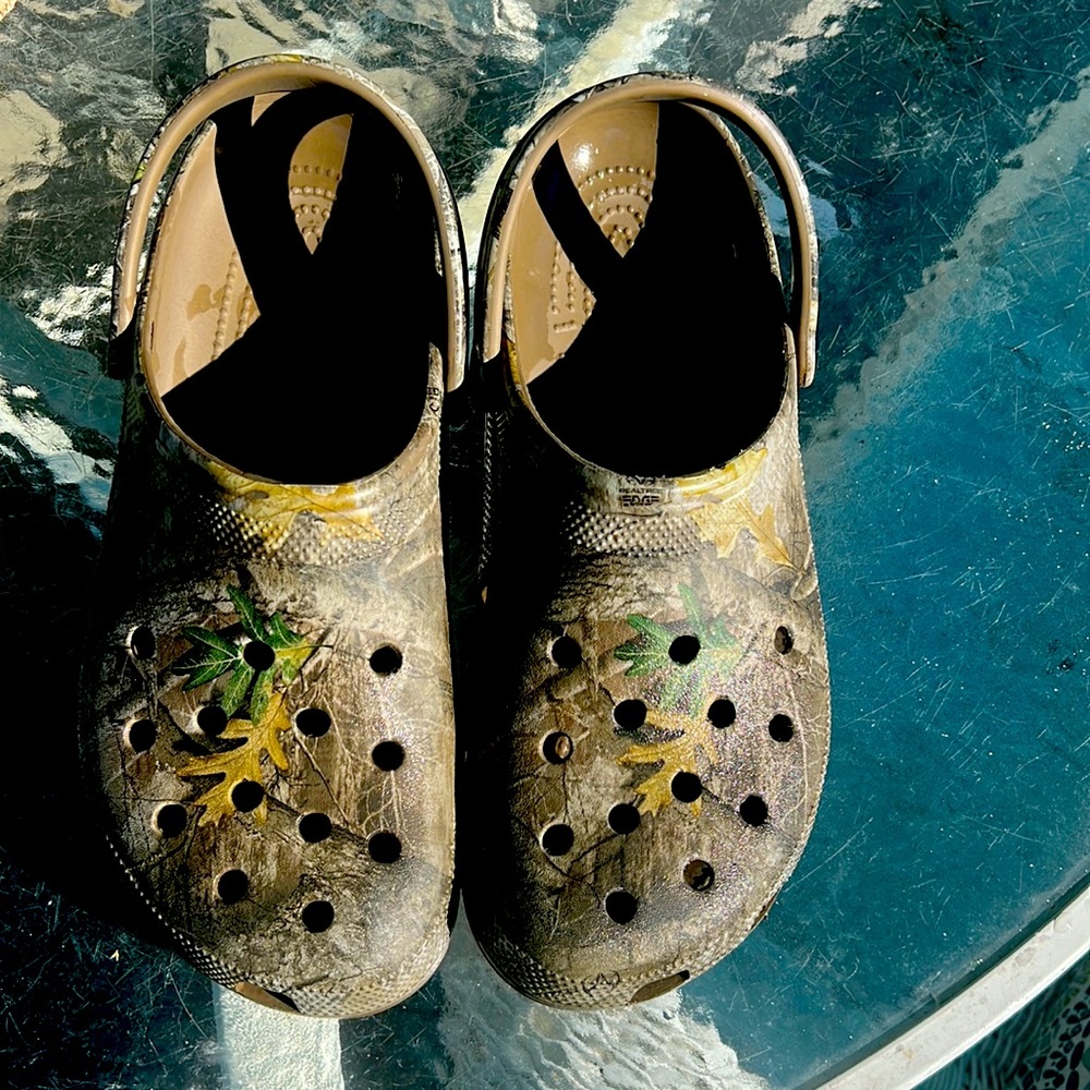 Size 12 camo crocs